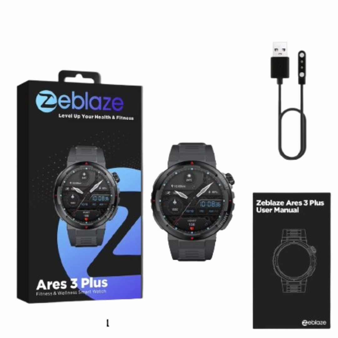 Smartwatch Zeblaze Ares 3 Plus AMOLED experiência interativa 3D - Lançamento 2025