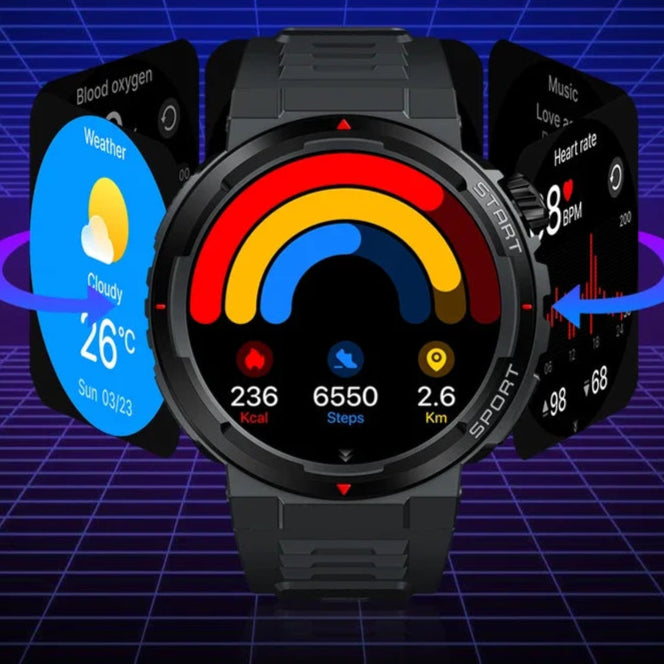 Smartwatch Zeblaze Ares 3 Plus AMOLED experiência interativa 3D - Lançamento 2025