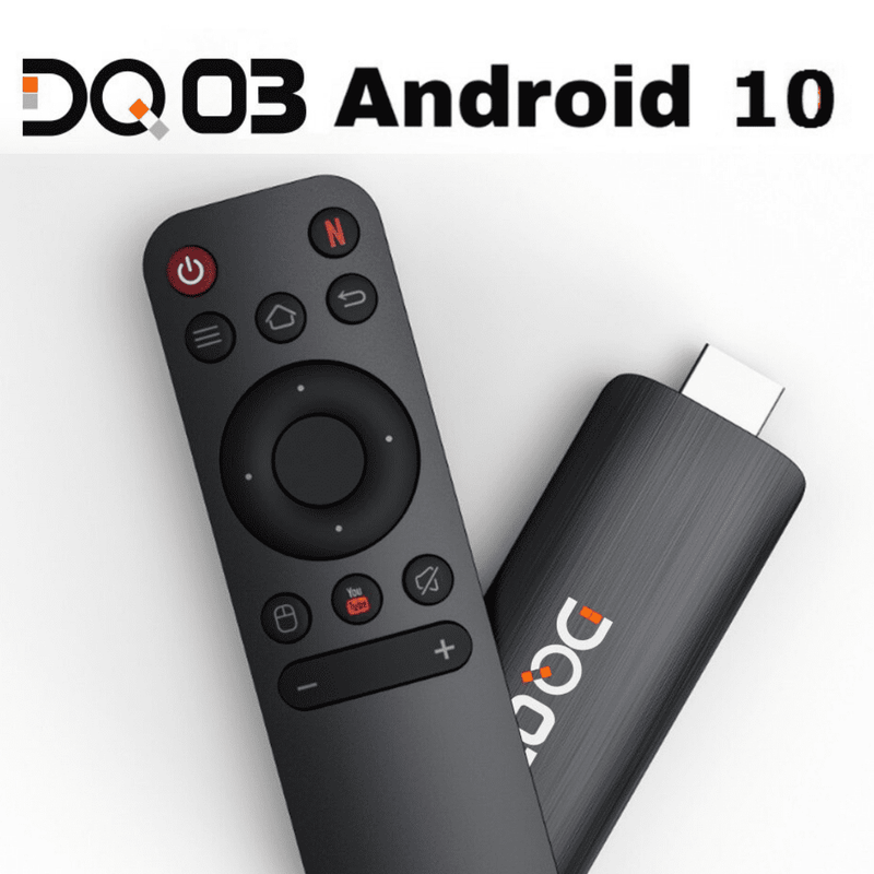 Aparelho Smart Tv Stick DQ03 com Android TV 10 - Com Controle de Voz - Ly Store