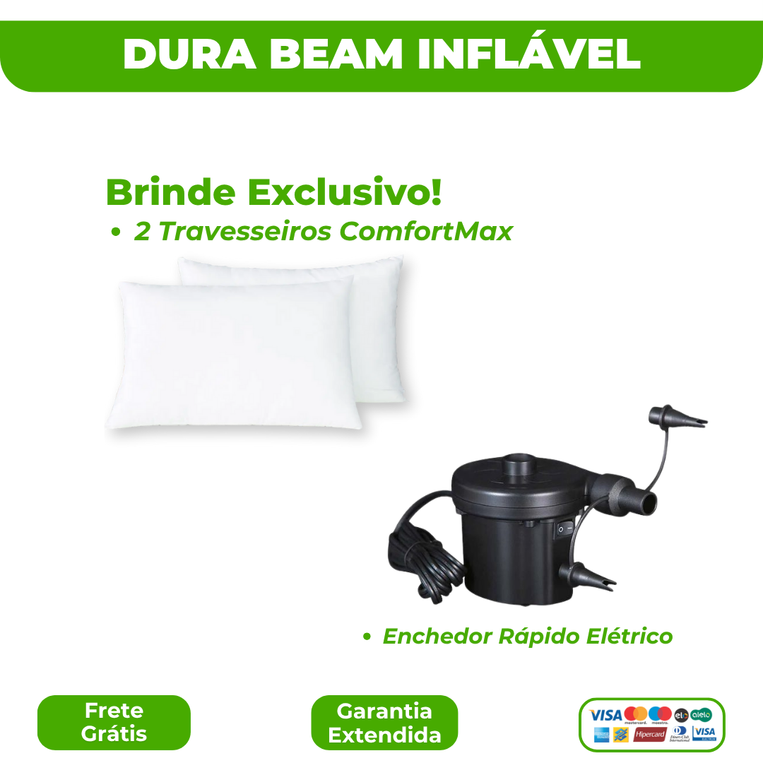 DuraBeam - Colchão Inflável + Brindes [Pague 1 Leve 2]