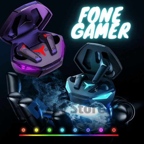 Fone Gamer Profissional com LED TWS X15 Bluetooth 5.3 - Ly Store