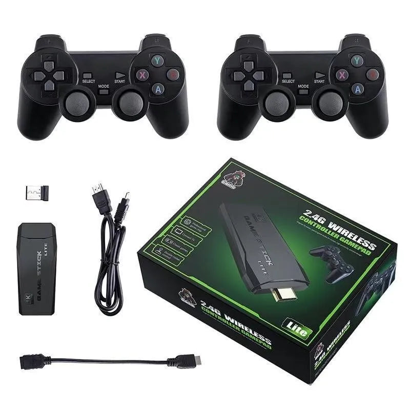 Game Stick 30 mil jogos 4K + 2 controles sem fio [lançamento 2023] - Ly Store