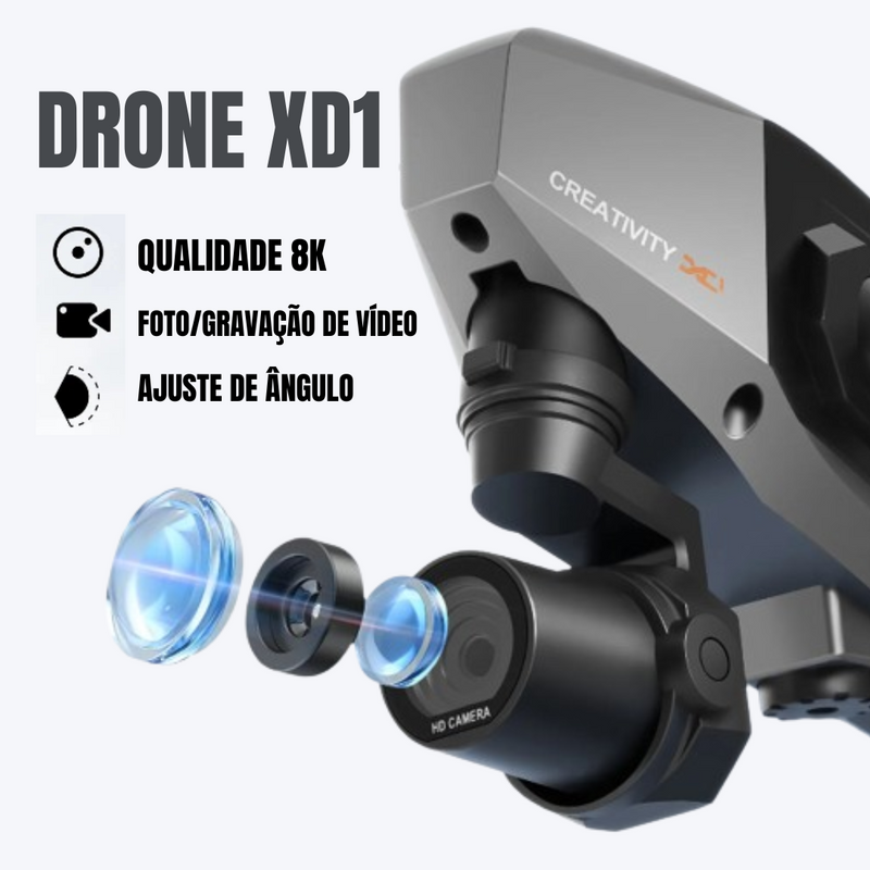 Drone profissional XD1 com Câmera 8K WIFI UAV