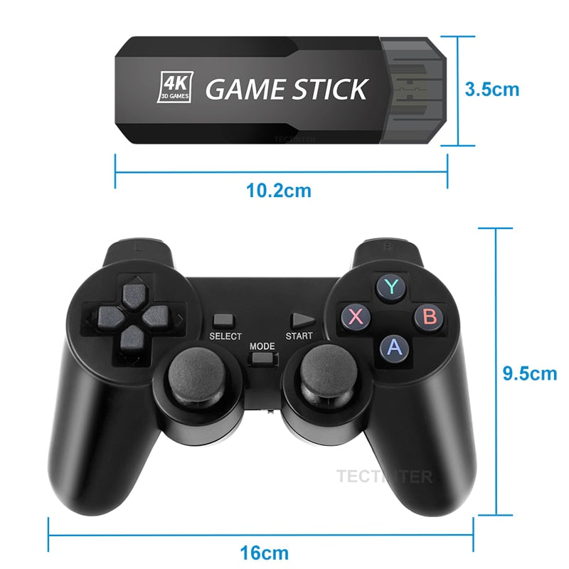 Game stick V2 30 mil jogos + 2 controles sem fio