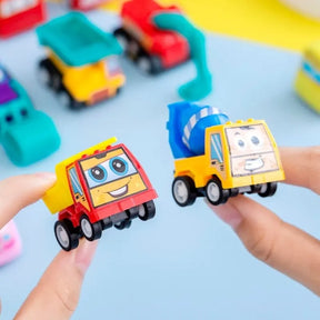 Mini Carrinhos para Crianças - Kit 6 Veículos de Construção Inerciais