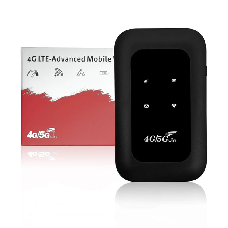 Roteador Wifi Portátil Recarregável 4G/5G Preto