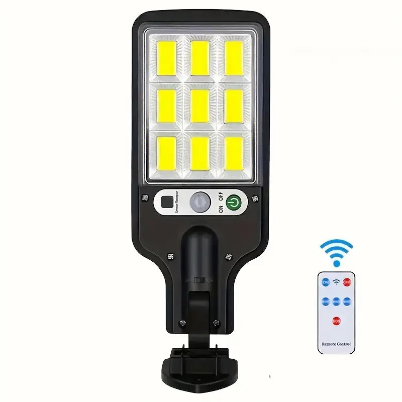 Luminária Solar de Rua 8000W Luz Solar LED Externa com Controle Remoto e Sensor de Movimento